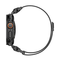 Bracelet Titan Mesh maille milanaise titane argent, vue 7 - Apple Watch | Clipz-it