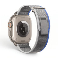 Bracelet Trek nylon noir, vue 3 - Apple Watch | Clipz-it