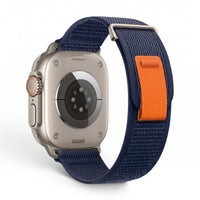 Bracelet Trek nylon noir, vue 5 - Apple Watch | Clipz-it