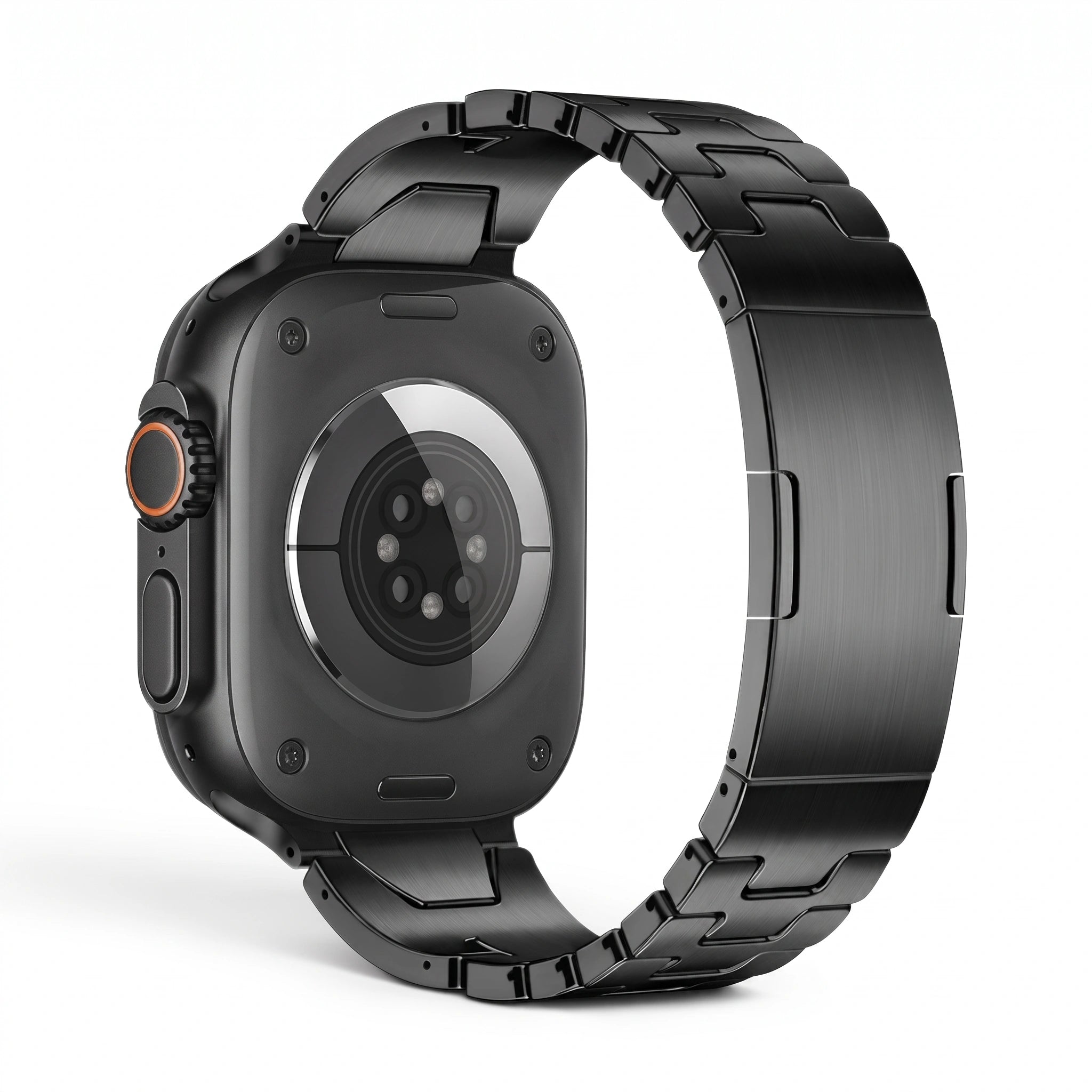 Bracelet Warden acier inoxydable titane, vue de dos 3 - Apple Watch | Clipz-it