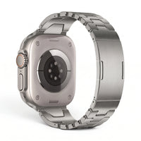 Bracelet Warden acier inoxydable titane, vue de dos 4 - Apple Watch | Clipz-it