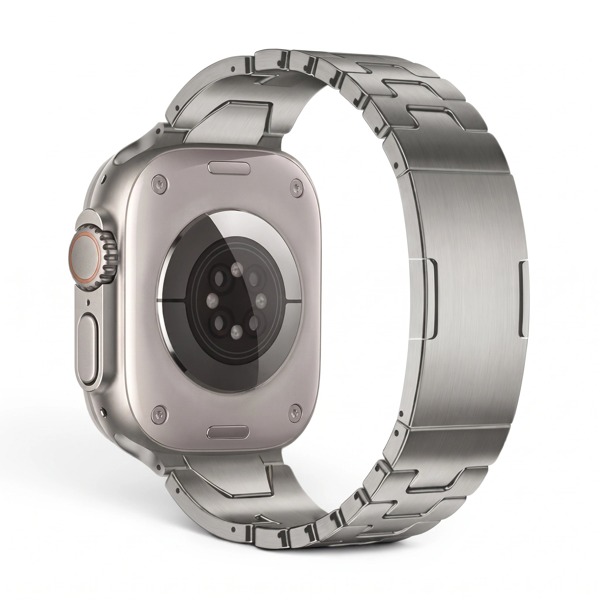 Bracelet Warden acier inoxydable titane, vue de dos 4 - Apple Watch | Clipz-it