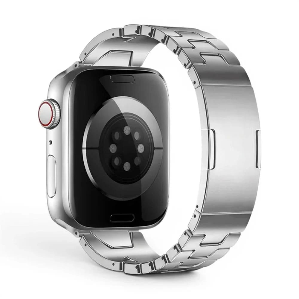 Bracelet Warden acier inoxydable titane, vue de dos 5 - Apple Watch | Clipz-it