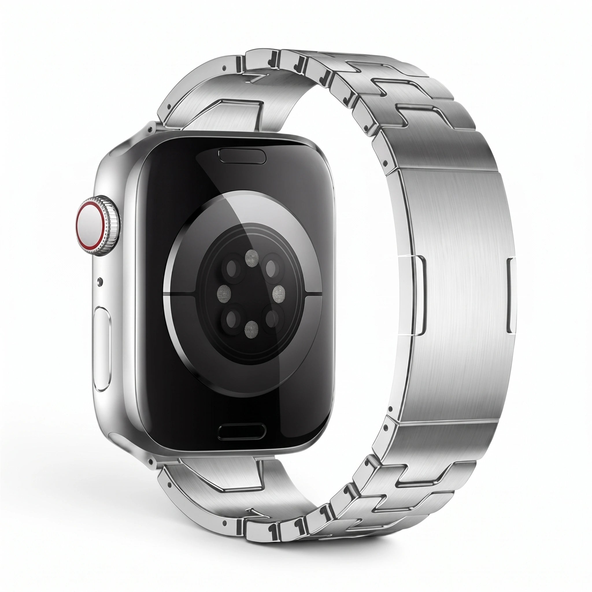 Bracelet Warden acier inoxydable titane, vue de dos 5 - Apple Watch | Clipz-it