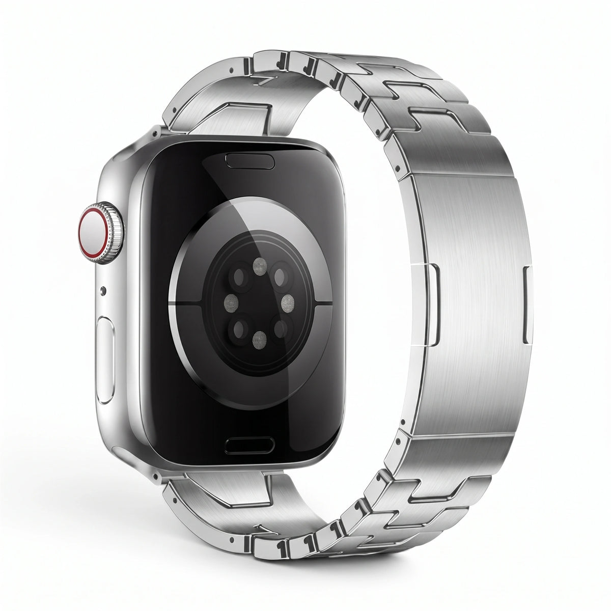 Bracelet Warden acier inoxydable titane, vue 5 - Apple Watch | Clipz-it