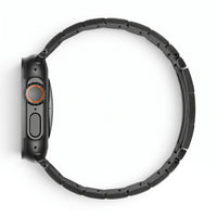 Bracelet Warden acier inoxydable titane, vue de profil - Apple Watch | Clipz-it