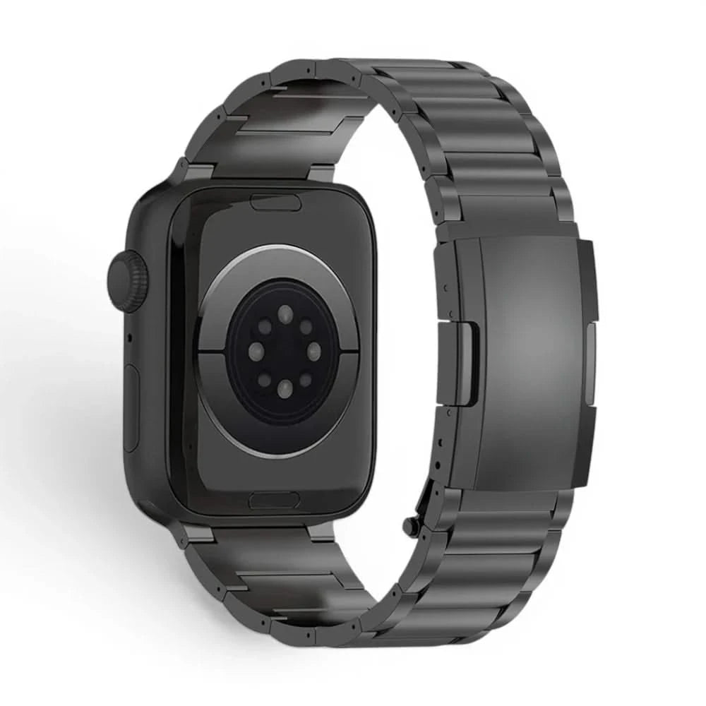 Bracelet Zenith titane maillons rosé, vue de dos 3 - Apple Watch | Clipz-it