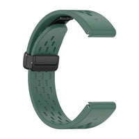Urrem Garmin Aero QuickFit 20 mm mørkegrøn i silikone – Clipz-it