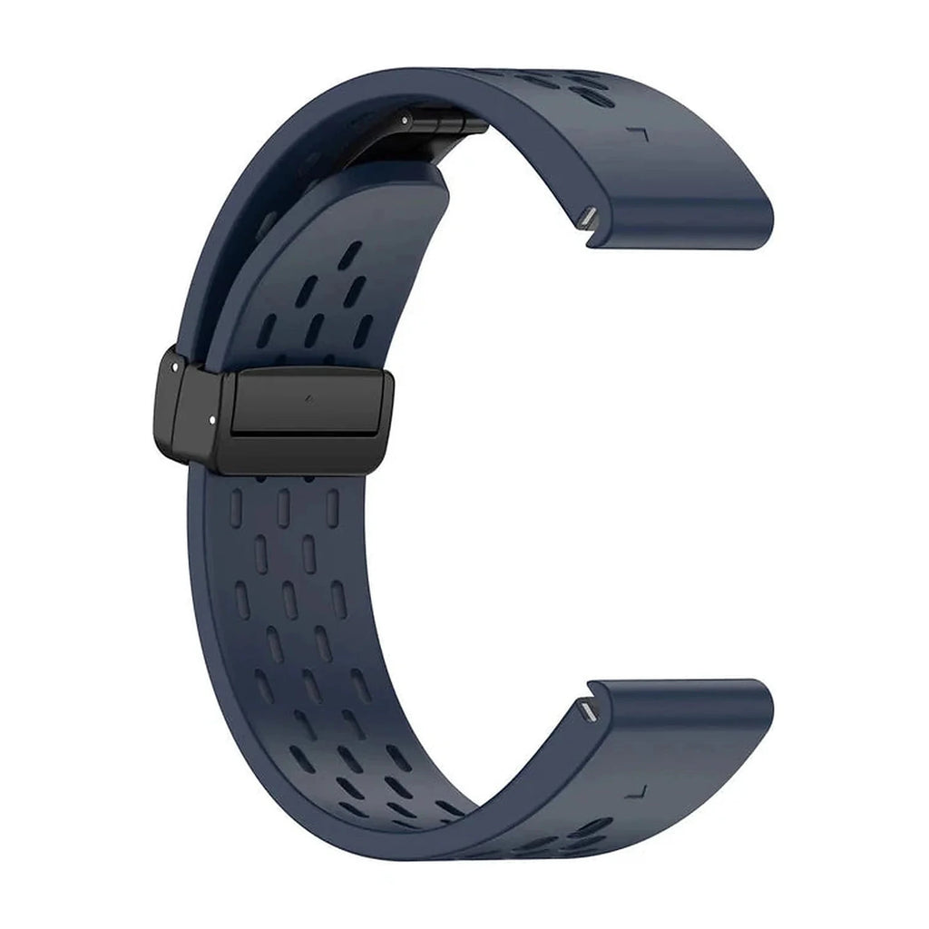 Силиконова каишка за часовник Garmin Aero QuickFit 22 мм, нощно синя – Clipz-it