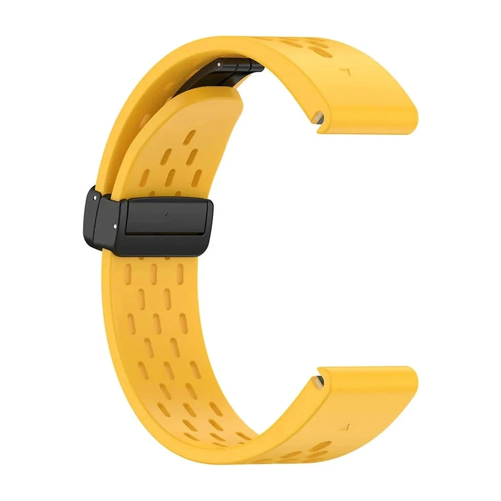 Bracelete Garmin Aero QuickFit 26 mm amarelo em silicone – Clipz-it