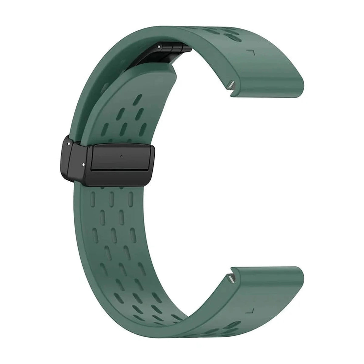 Bracelete Garmin Aero QuickFit 26 mm verde-escuro em silicone – Clipz-it