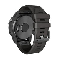 Créneau silikoninė laikrodžio apyrankė, juoda, vaizdas iš nugaros - Garmin QuickFit 22 mm