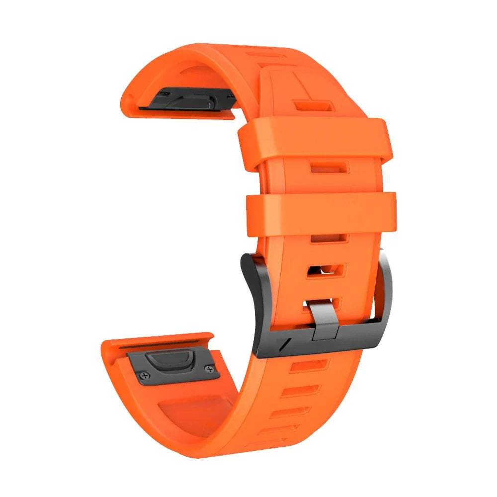 Créneau silikoninė laikrodžio apyrankė, oranžinė, vaizdas iš šono - Garmin QuickFit 22 mm