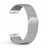 Bracelet Alvéole milanais argent, vue de dos - Garmin Quick Release 18mm | Clipz-it