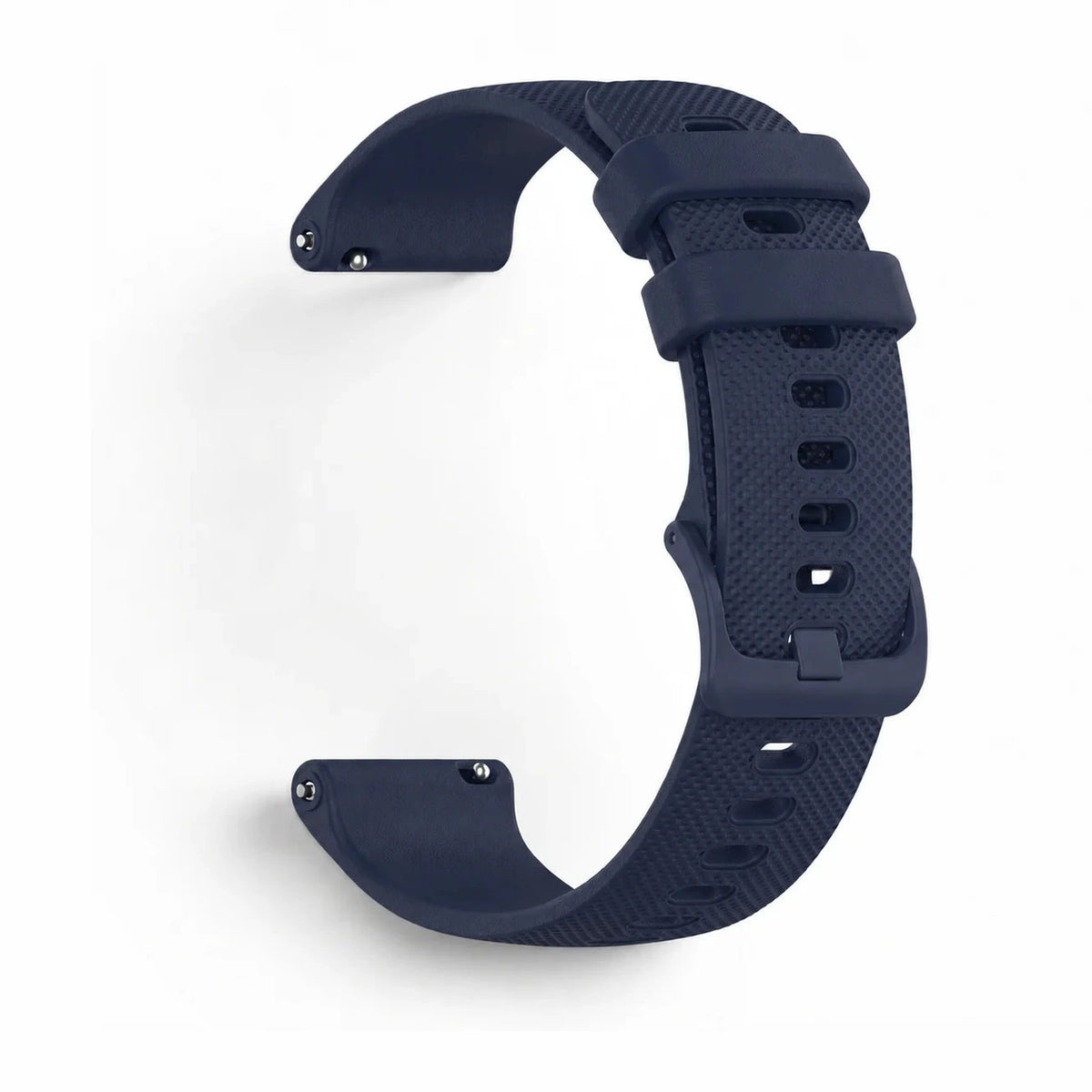 Bracelet Motion silicone bleu, vue de profil - Garmin Quick Release 18mm | Clipz-it