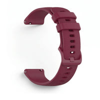 Bracelet Motion silicone rouge, vue de profil - Garmin Quick Release 18mm | Clipz-it