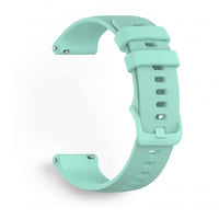 Bracelet Motion silicone turquoise, vue de profil - Garmin Quick Release 18mm | Clipz-it