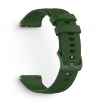 Bracelet Motion silicone vert, vue de profil - Garmin Quick Release 18mm | Clipz-it