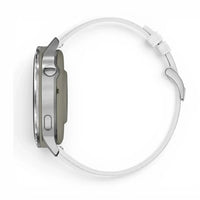 Bracelet Nappa cuir blanc, vue de dos - Garmin Quick Release 18mm | Clipz-it