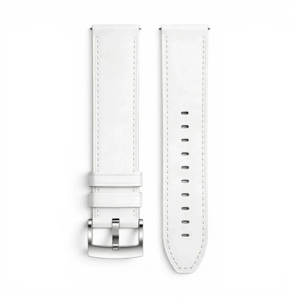 Bracelet Nappa cuir rouge, vue de dos - Garmin Quick Release 18mm | Clipz-it