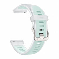 Prism halvgenomskinligt silikonarmband, vitt - Garmin Quick-Release 18 mm | Clipz-it
