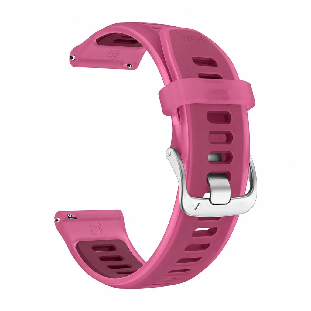 Prism halvgenomskinligt silikonarmband, magenta - Garmin Quick-Release 18 mm | Clipz-it