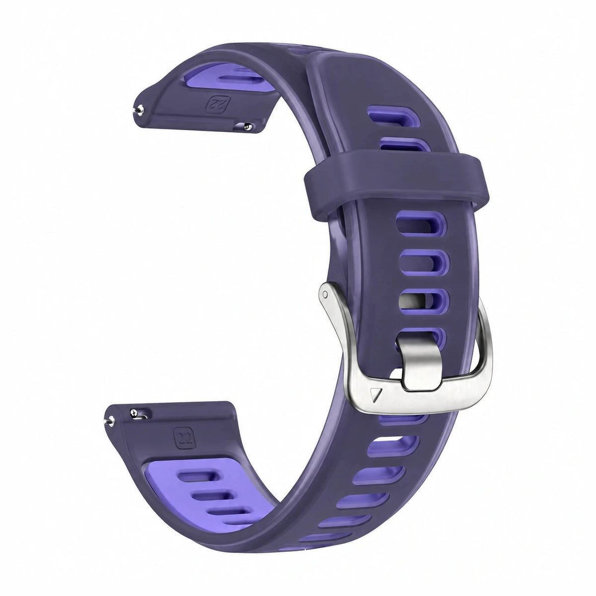 Prism halvgenomskinligt silikonarmband, lila - Garmin Quick-Release 18 mm | Clipz-it