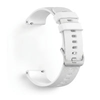 Bracelet Motion silicone blanc, vue de profil - Garmin Quick Release 18mm | Clipz-it