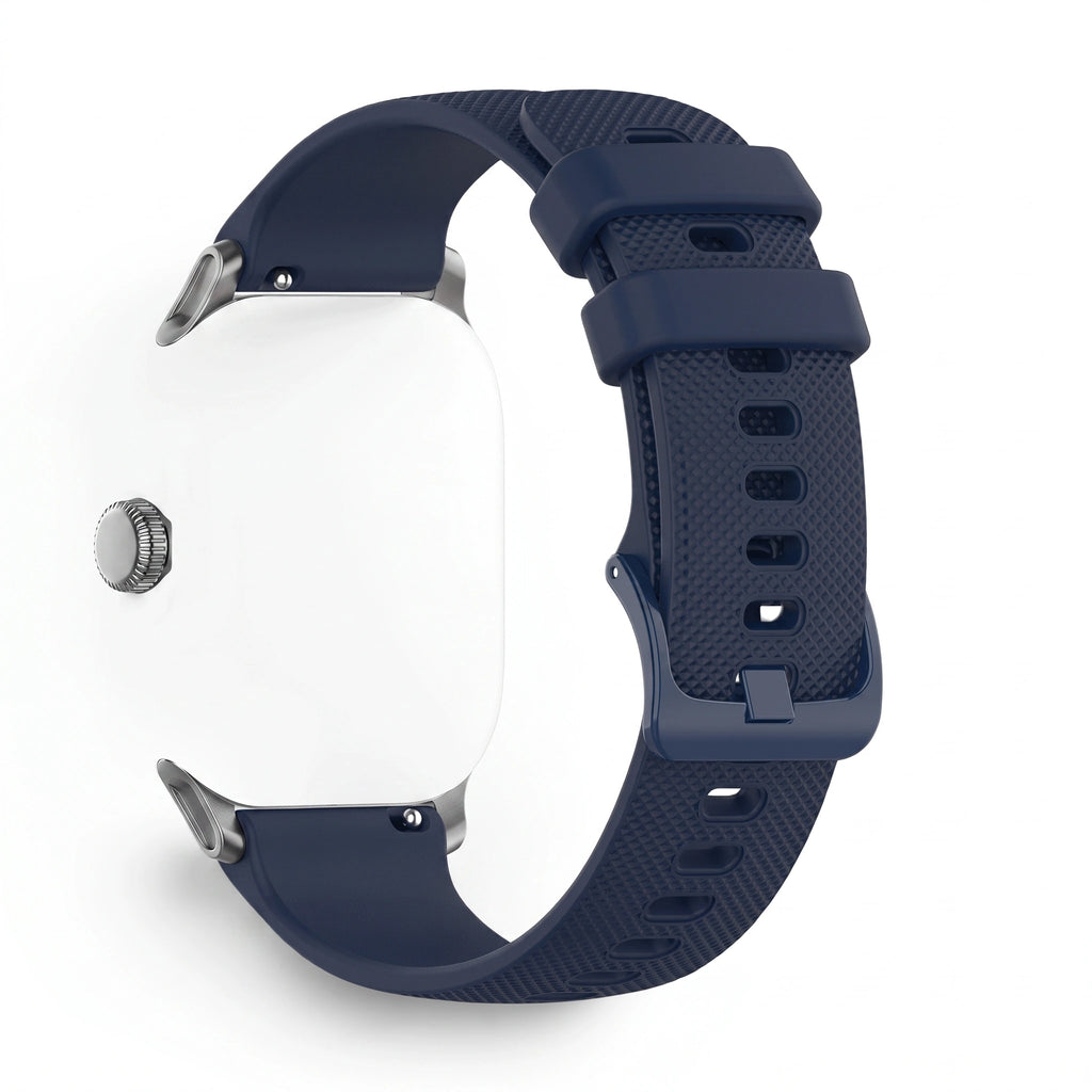 Bracelet Motion silicone bleu, vue de profil - Garmin Quick Release 18mm | Clipz-it
