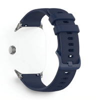 Bracelet Motion silicone bleu, vue de profil - Garmin Quick Release 18mm | Clipz-it