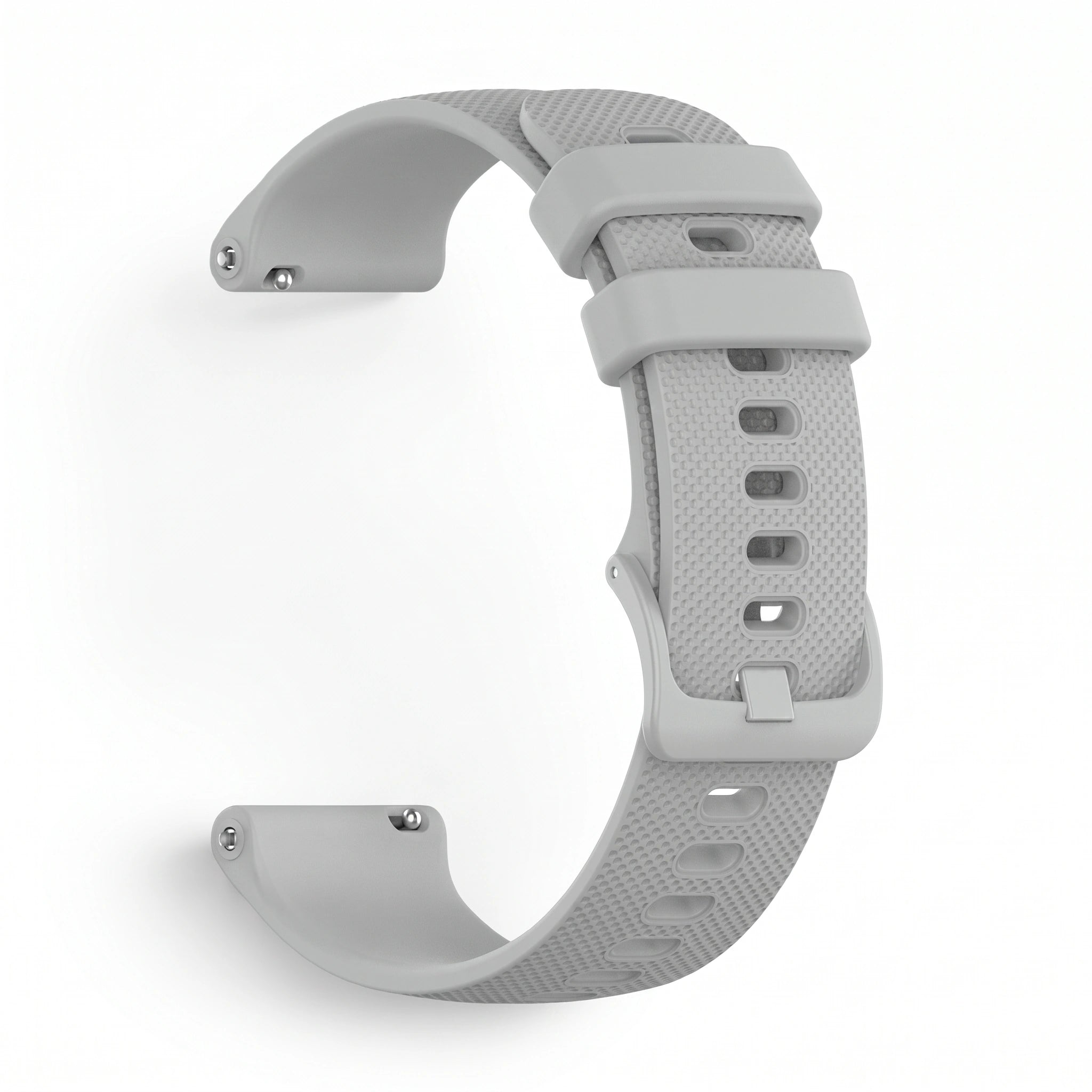 Bracelet Motion silicone gris, vue de profil - Garmin Quick Release 18mm | Clipz-it