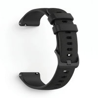 Bracelet Motion silicone noir, vue de profil - Garmin Quick Release 18mm | Clipz-it