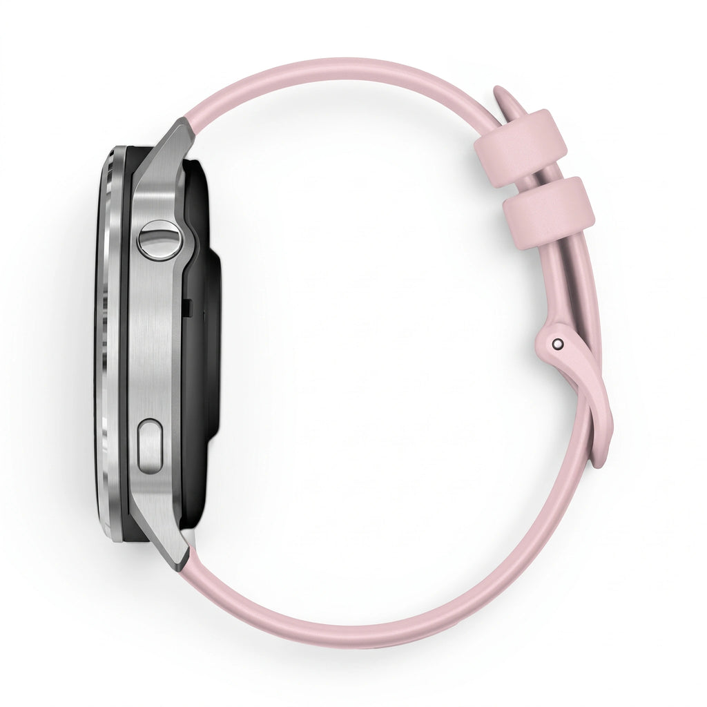 Bracelet Motion silicone rose, vue de dos - Garmin Quick Release 18mm | Clipz-it