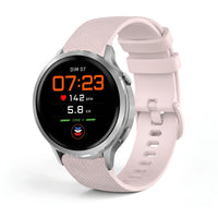 Bracelet Motion silicone rose, vue de face - Garmin Quick Release 18mm | Clipz-it