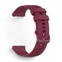 Bracelet Motion silicone rouge, vue de profil - Garmin Quick Release 18mm | Clipz-it