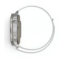 Bracelete Alvéole malha milanesa aço inoxidável prateado, vista de trás - Garmin Quick Release 20 mm | Clipz-it