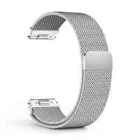 Bracelet Alvéole milanais acier argent, vue de profil - Garmin Quick Release 20mm | Clipz-it