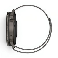 Bracelet Alvéole milanais acier noir, vue de dos - Garmin Quick Release 20mm | Clipz-it