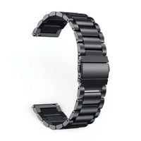 Bracelet Maillon acier inoxydable noir, vue de dos - Garmin Quick Release 20mm | Clipz-it