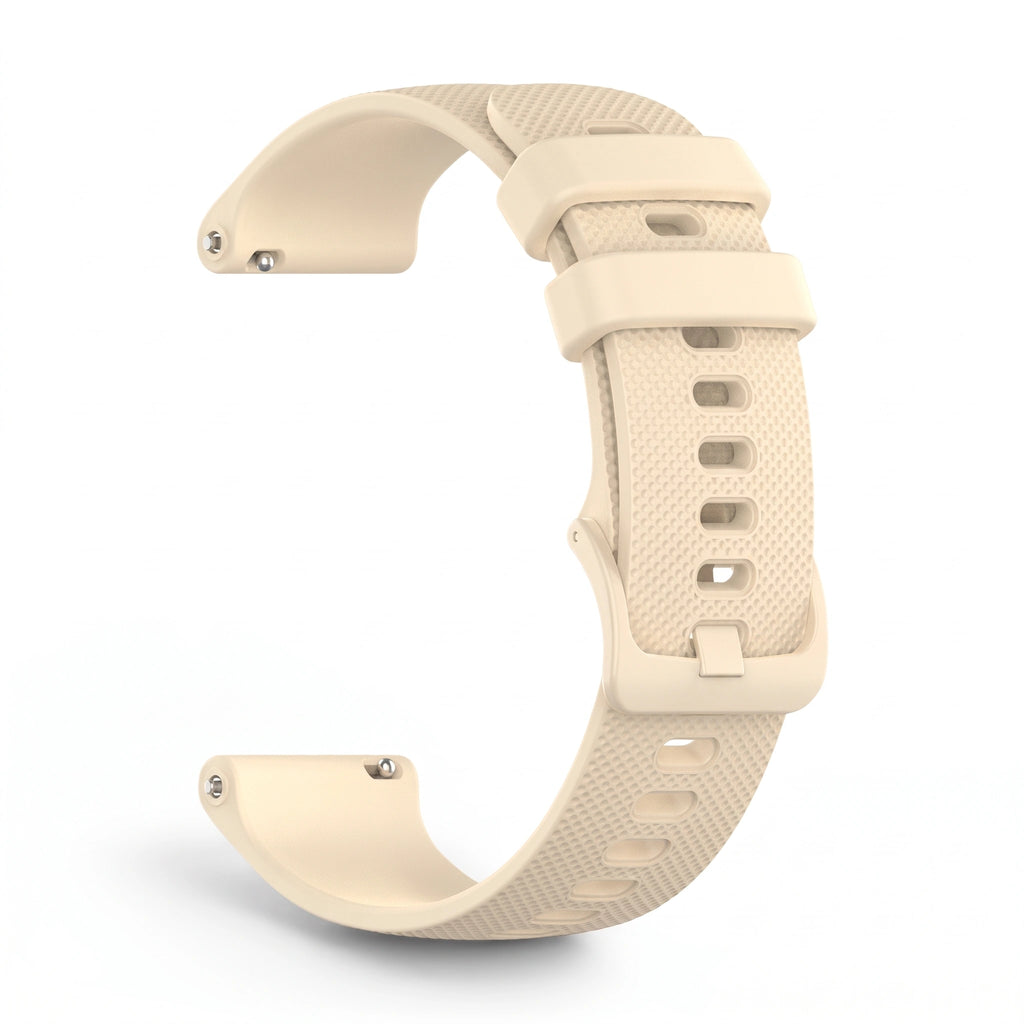 Bracelet Motion silicone beige, vue de dos 2 - Garmin Quick Release 20mm | Clipz-it
