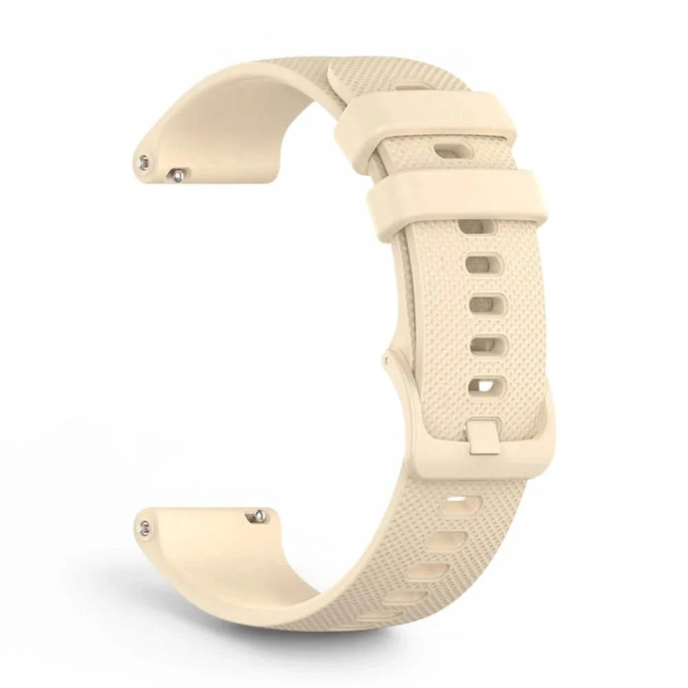 Bracelet Motion silicone beige, vue de dos 2 - Garmin Quick Release 20mm | Clipz-it
