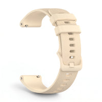 Bracelet Motion silicone beige, vue de dos 2 - Garmin Quick Release 20mm | Clipz-it