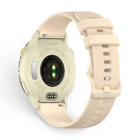 Bracelet Motion silicone beige, vue de face 2 - Garmin Quick Release 20mm | Clipz-it