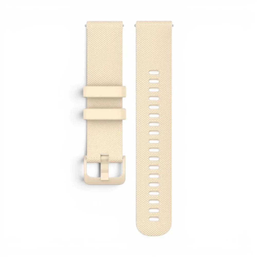 Bracelet Motion silicone beige, vue de profil - Garmin Quick Release 20mm | Clipz-it