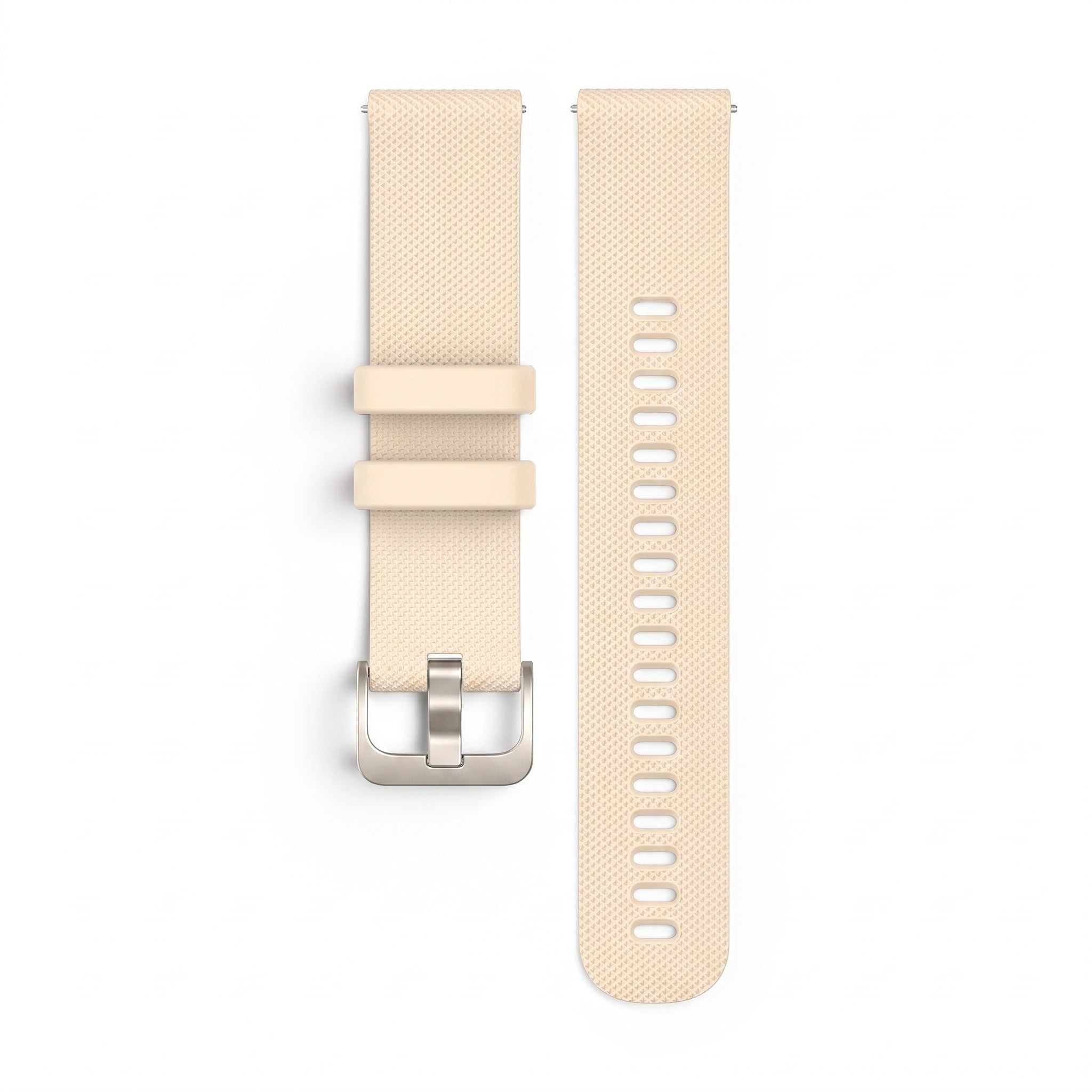 Bracelet Motion silicone beige, vue de profil - Garmin Quick Release 20mm | Clipz-it