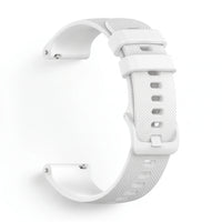 Bracelet Motion silicone blanc, vue de profil - Garmin Quick Release 20mm | Clipz-it