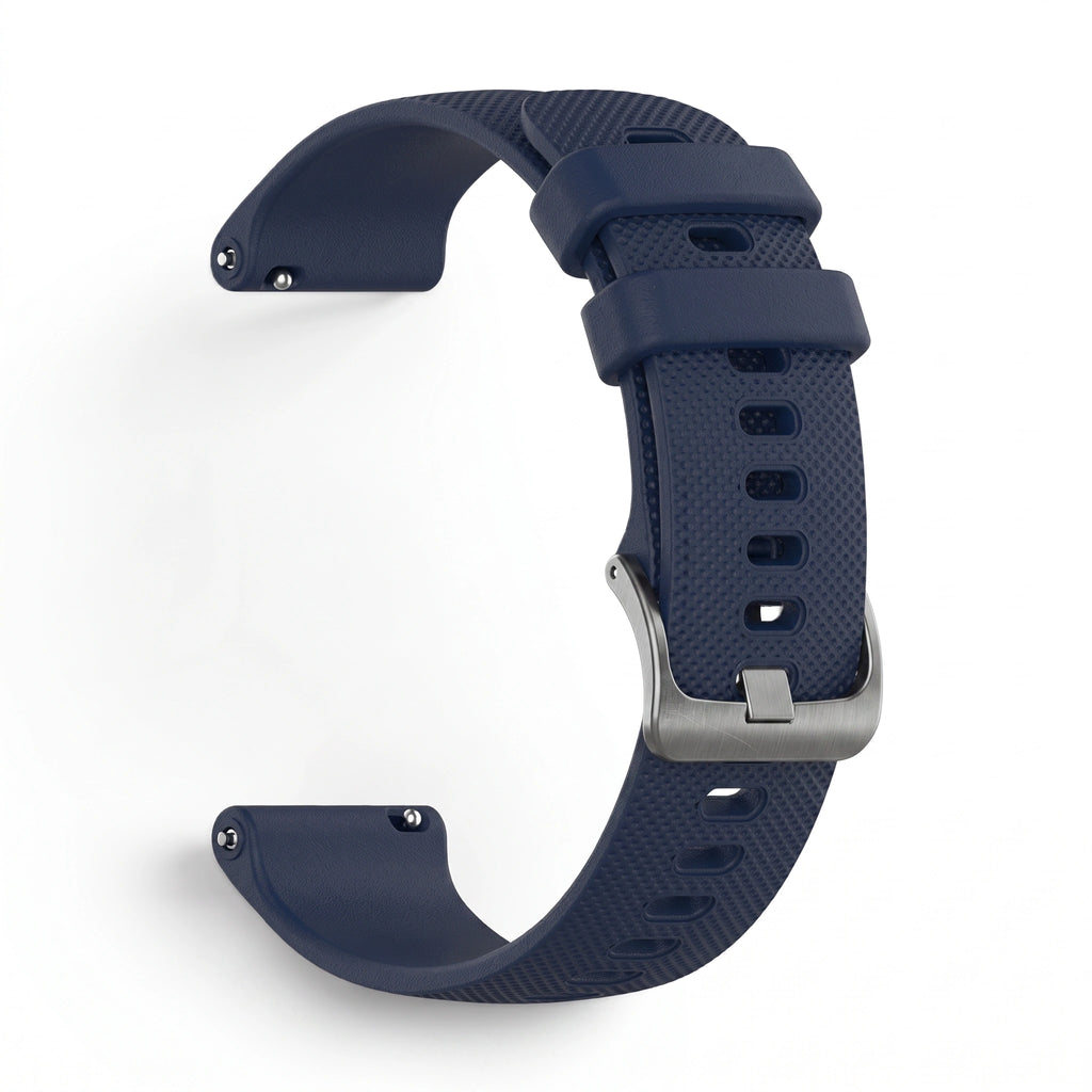 Bracelet Motion silicone bleu, vue de profil - Garmin Quick Release 20mm | Clipz-it