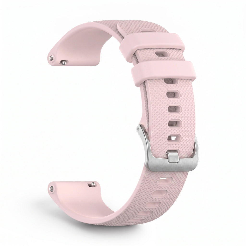Bracelet Motion silicone rose, vue de profil - Garmin Quick Release 20mm | Clipz-it