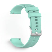 Bracelet Motion silicone turquoise, vue de profil - Garmin Quick Release 20mm | Clipz-it
