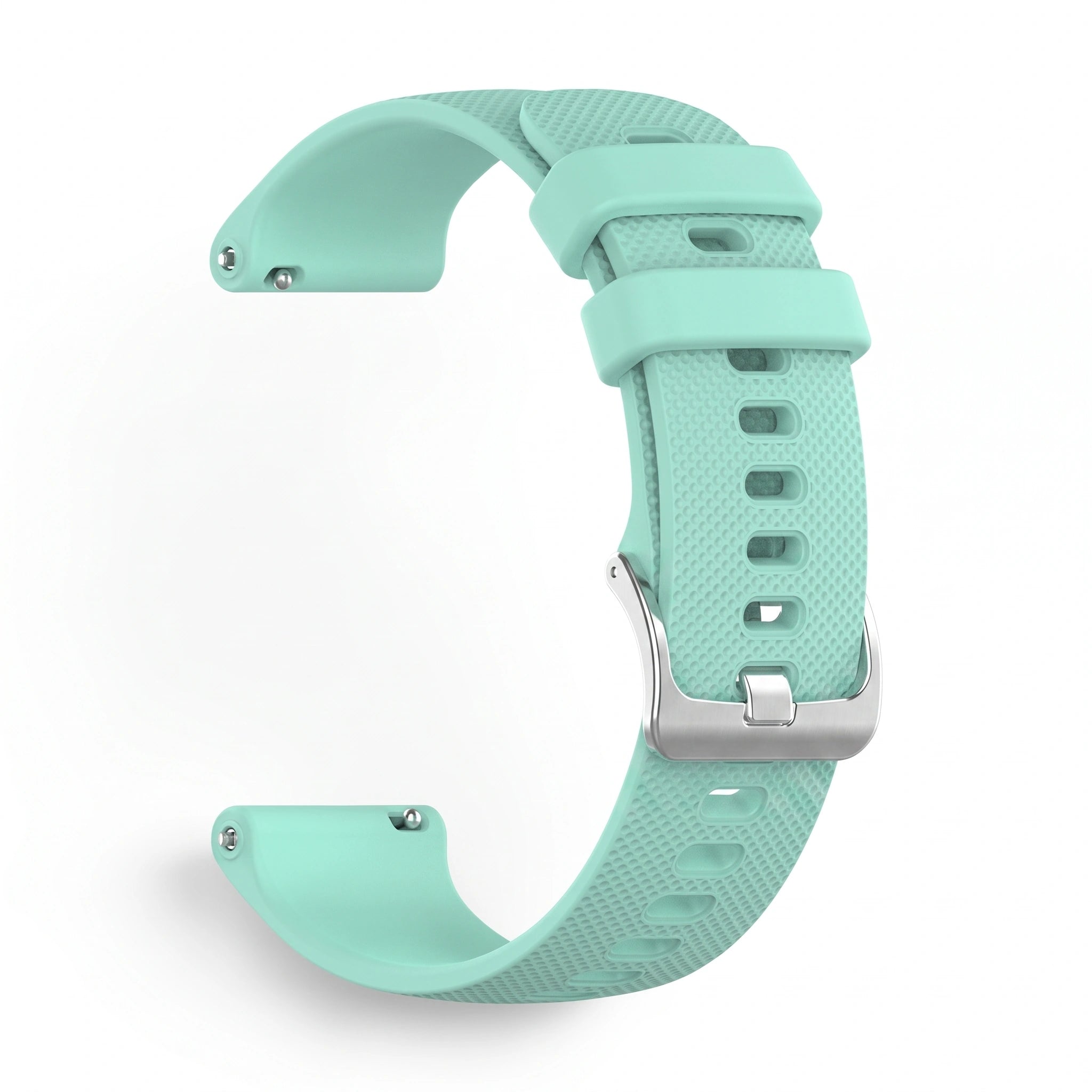 Bracelet Motion silicone turquoise, vue de profil - Garmin Quick Release 20mm | Clipz-it
